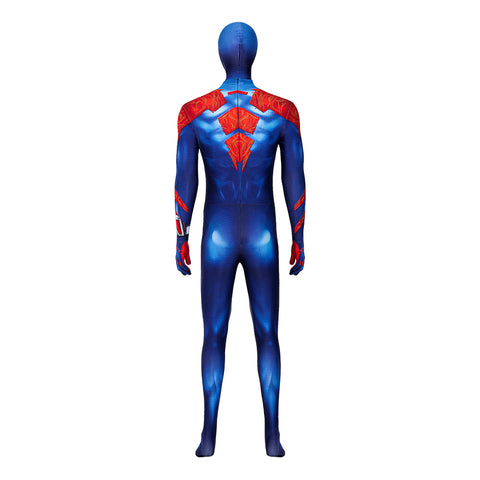 Upgraded 2099 Spiderman Muscle Bodysuit Cosplay Costume Halloween Jumpsuit Suit