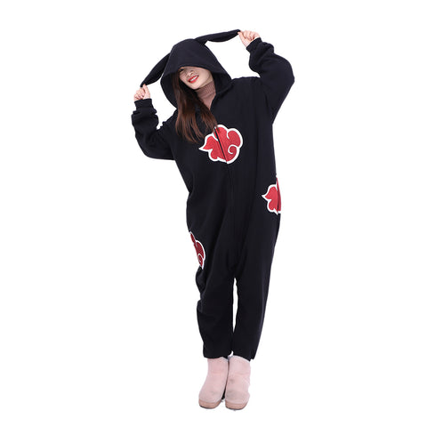 Naruto Akatsuki Rabbit Ear Onesie Cosplay Costume