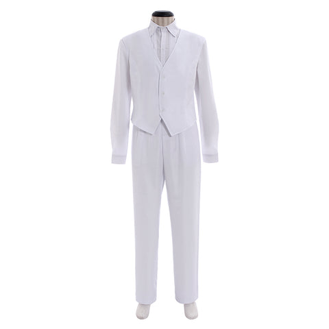 Tuxedo Mask Mamoru Chiba Wedding Dress White Cosplay Costume