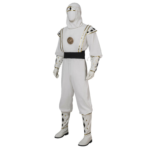 Mighty Morphin Power Rangers Tommy Oliver White Ranger Ninja Cosplay Costume