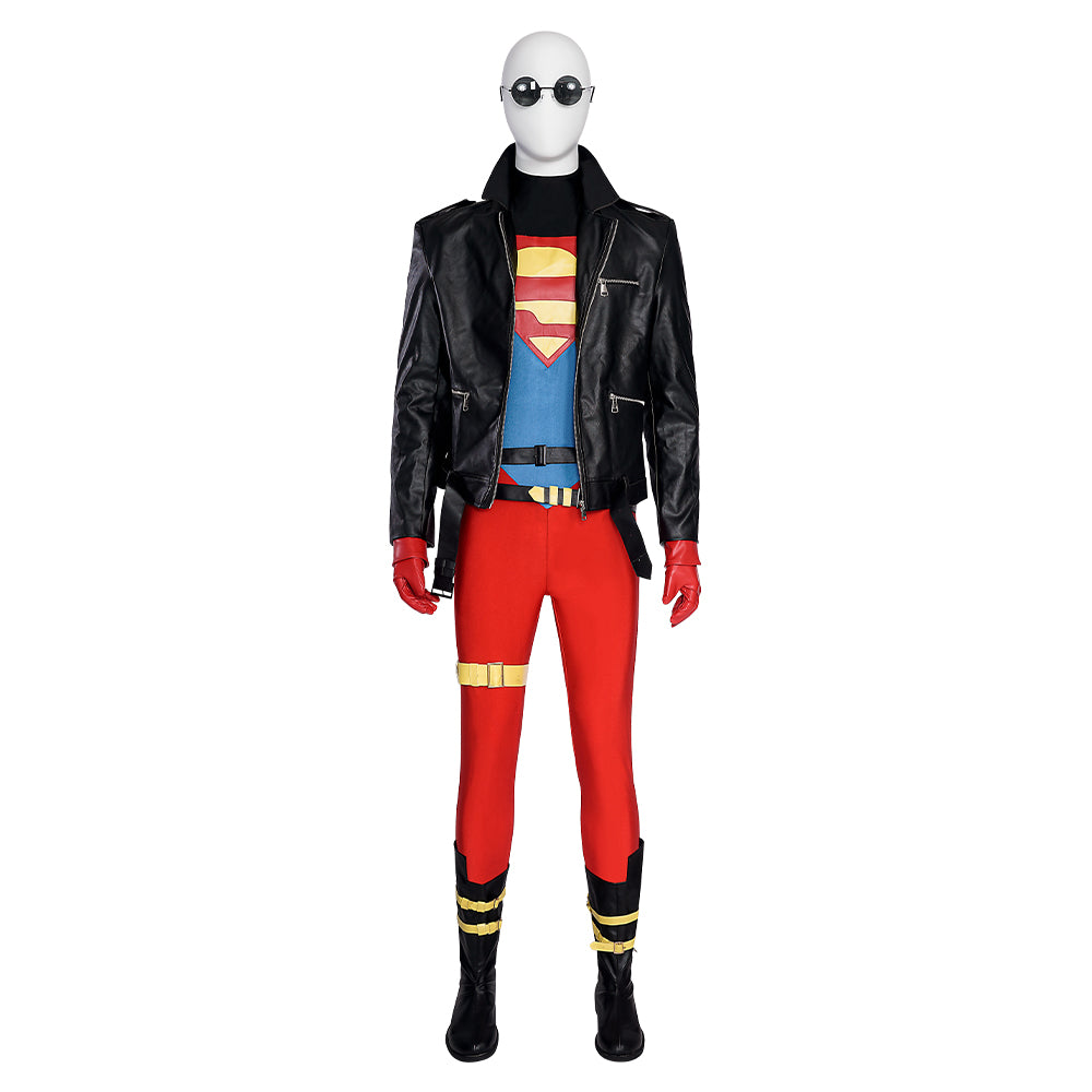 Superboy Halloween Cosplay Conner Kent Costume Set Without Shoes