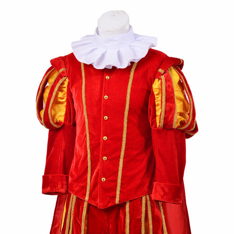 Men’s Tudor Renaissance Cosplay Costume - Elizabethan Era King’s Suit with Hat | Coscomos Medieval Series