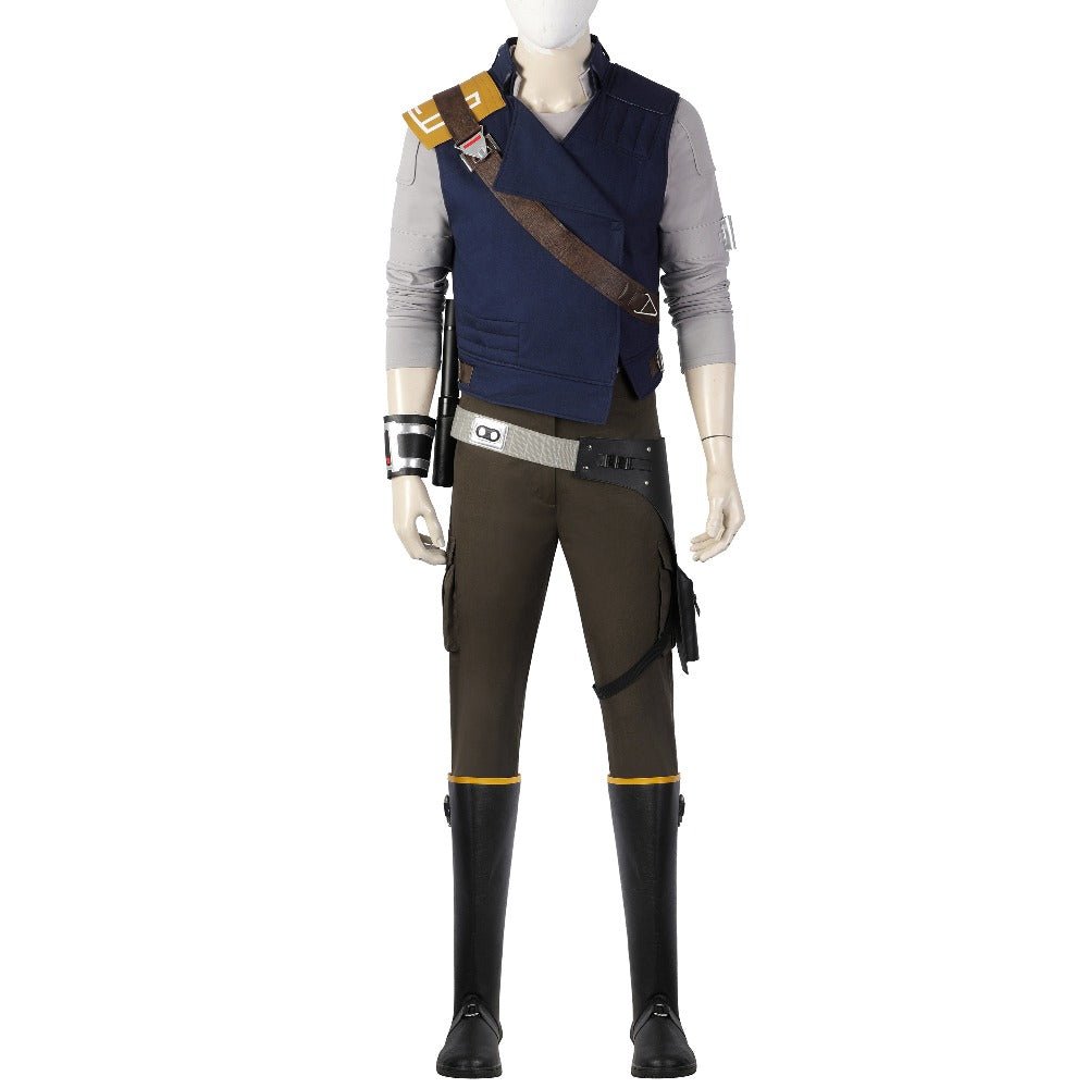 Cal Kestis Complete Deluxe Cosplay Costume Set from Star Wars Jedi: Survivor – Premium Adult Outfit for Fans and Collectors - Coscosmos