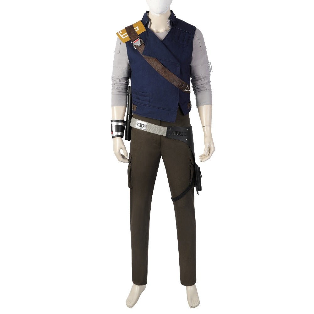 Cal Kestis Complete Deluxe Cosplay Costume Set from Star Wars Jedi: Survivor – Premium Adult Outfit for Fans and Collectors - Coscosmos