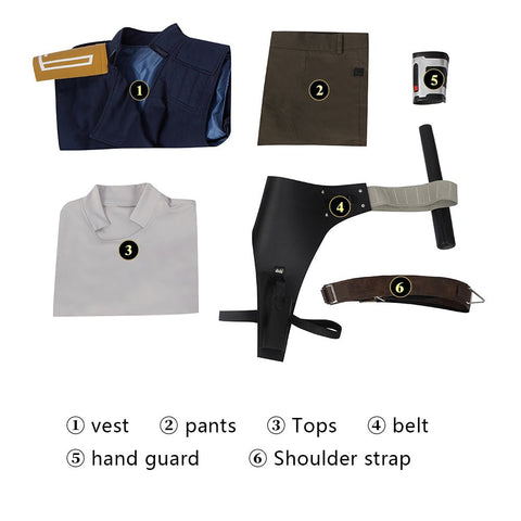 Cal Kestis Complete Deluxe Cosplay Costume Set from Star Wars Jedi: Survivor – Premium Adult Outfit for Fans and Collectors - Coscosmos