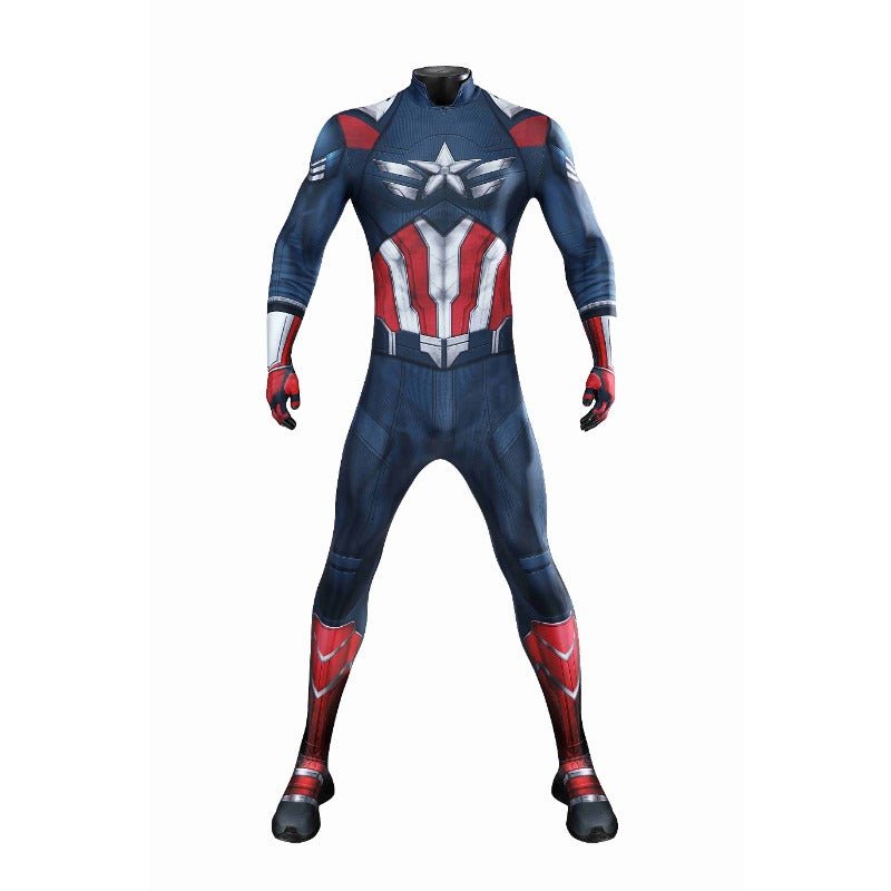 Captain America: Brave New World Sam Wilson Captain Jumpsuit Cosplay Costume - Coscosmos