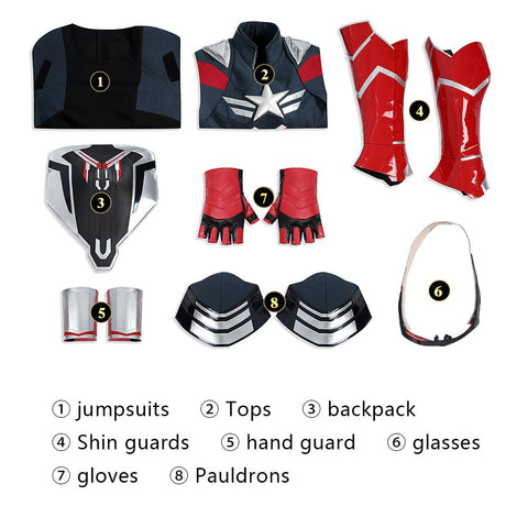 Captain America: Brave New World Sam Wilson New Captain America Cosplay Costume - Coscosmos