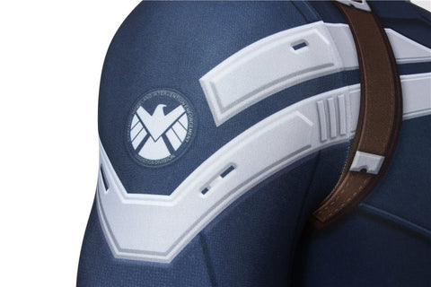 Captain America The Winter Soldier Steven Rogers Zentai Bodysuit - Coscosmos