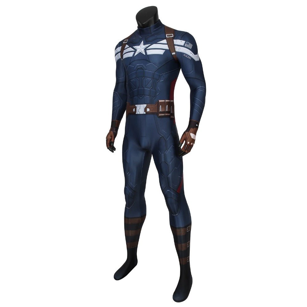Captain America The Winter Soldier Steven Rogers Zentai Bodysuit - Coscosmos