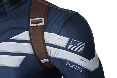 Captain America The Winter Soldier Steven Rogers Zentai Bodysuit - Coscosmos