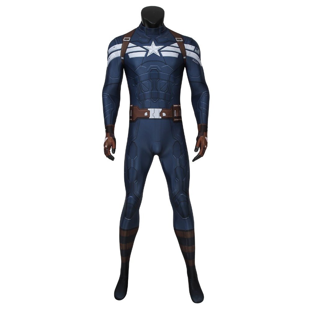 Captain America The Winter Soldier Steven Rogers Zentai Bodysuit - Coscosmos