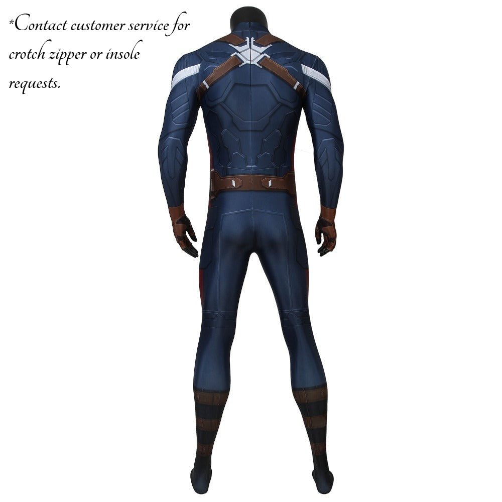 Captain America The Winter Soldier Steven Rogers Zentai Bodysuit - Coscosmos