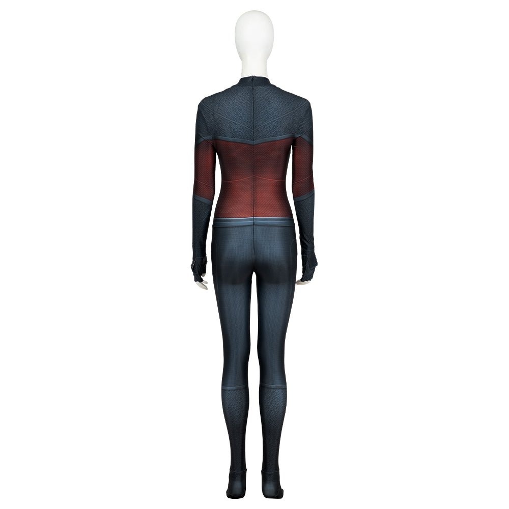 Captain Marvel 2 Carol Danvers Cosplay Jumpsuit, Movie Superhero Tight Fitted Team Bodysuit - Coscosmos