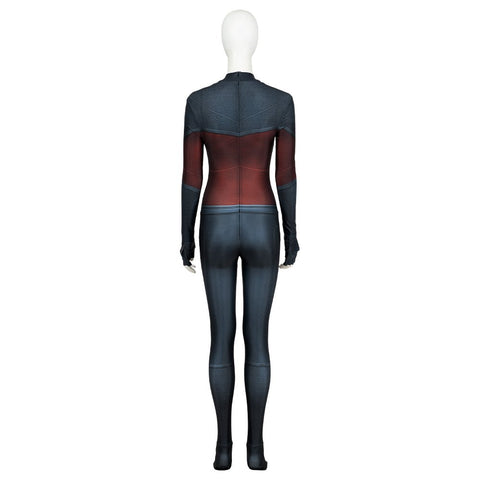 Captain Marvel 2 Carol Danvers Cosplay Jumpsuit, Movie Superhero Tight Fitted Team Bodysuit - Coscosmos