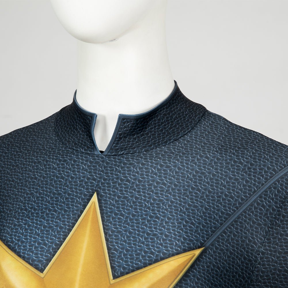 Captain Marvel 2 Carol Danvers Cosplay Jumpsuit, Movie Superhero Tight Fitted Team Bodysuit - Coscosmos