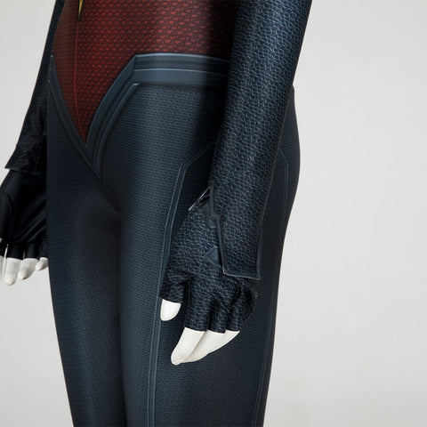 Captain Marvel 2 Carol Danvers Cosplay Jumpsuit, Movie Superhero Tight Fitted Team Bodysuit - Coscosmos