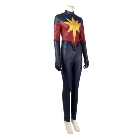 Captain Marvel 2 Carol Danvers Leather Cosplay Costume Suit for Halloween - Coscosmos