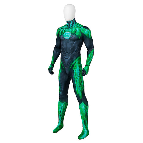 Game Suicide Squad Kill the Justice League Green Lantern Cosplay Bodysuit - Halloween Costume