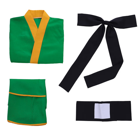 Hunter X Hunter Gon Freecss Cosplay Costume - Women’s Lolita Green Kimono Dress