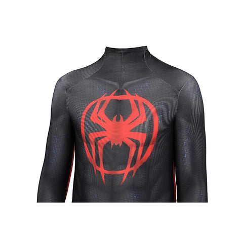 Across the Spider-Verse Miles Morales Kids Cosplay Costume – Superhero Outfit