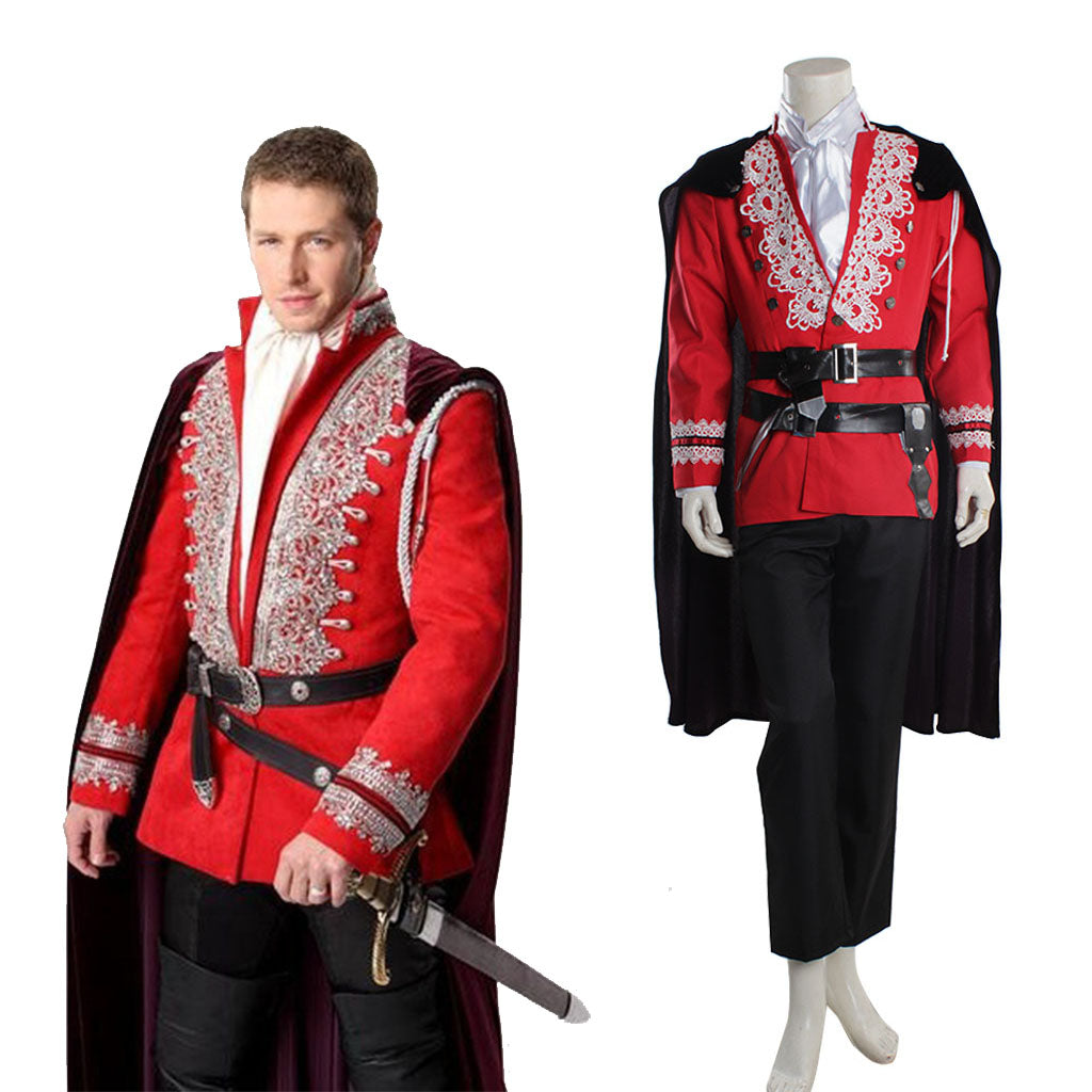 Once Upon a Time Prince Charming Costume Suit Outfit | Men's Cosplay & Halloween Costume