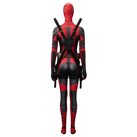 Deadpool 3 Deadpool & Wolverine Kidpool Wade Wilson Cosplay Hoodie – Women Version