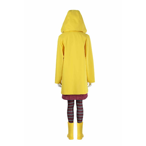 Little Nightmares 2 Mono Six Cosplay Costume Yellow Jacket Halloween Party Outfit