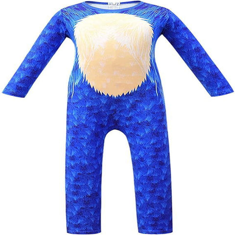 Boys Sonic the Hedgehog Blue Jumpsuit Halloween Costume