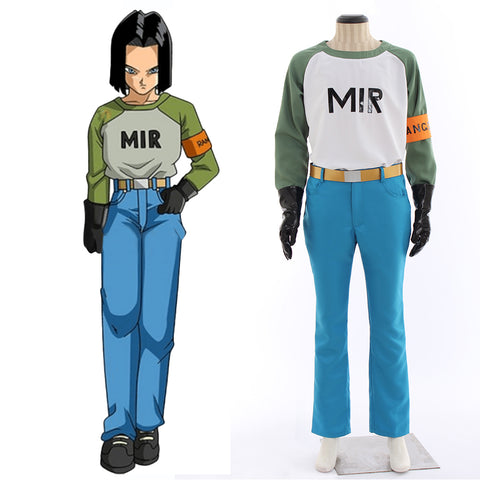 Dragon Ball Android 17 Cosplay Costume