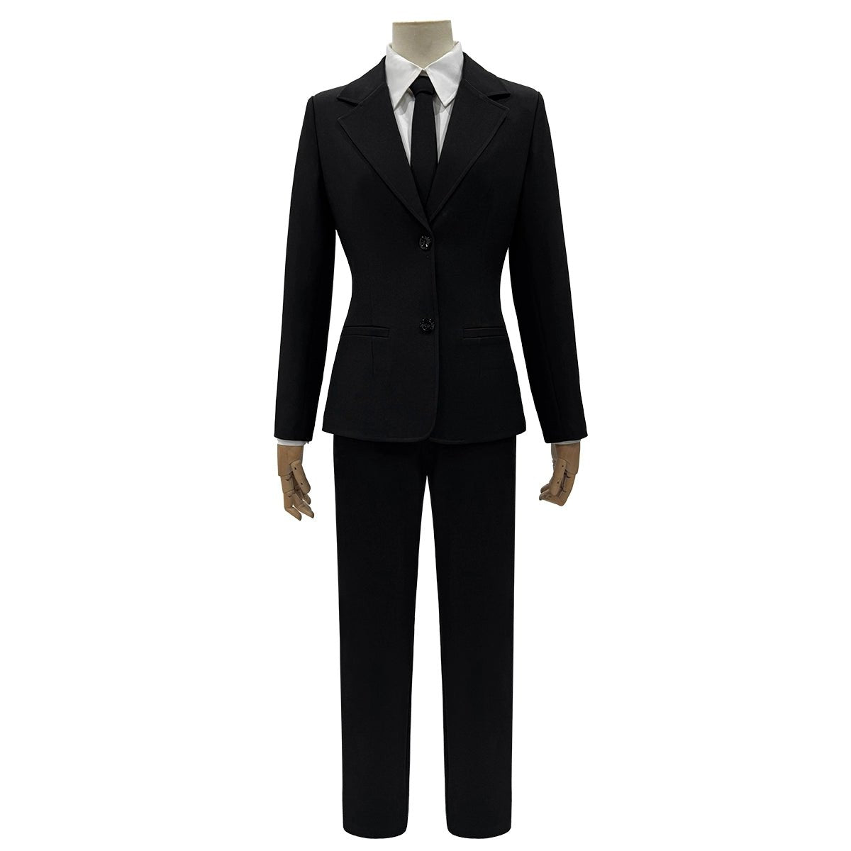 Chainsaw Man Himeno Cosplay Women's Black Suit Blazer with Twill Texture - Coscosmos