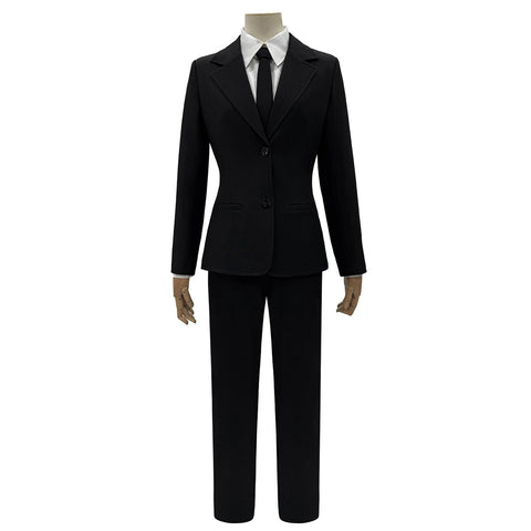 Chainsaw Man Himeno Cosplay Women's Black Suit Blazer with Twill Texture - Coscosmos