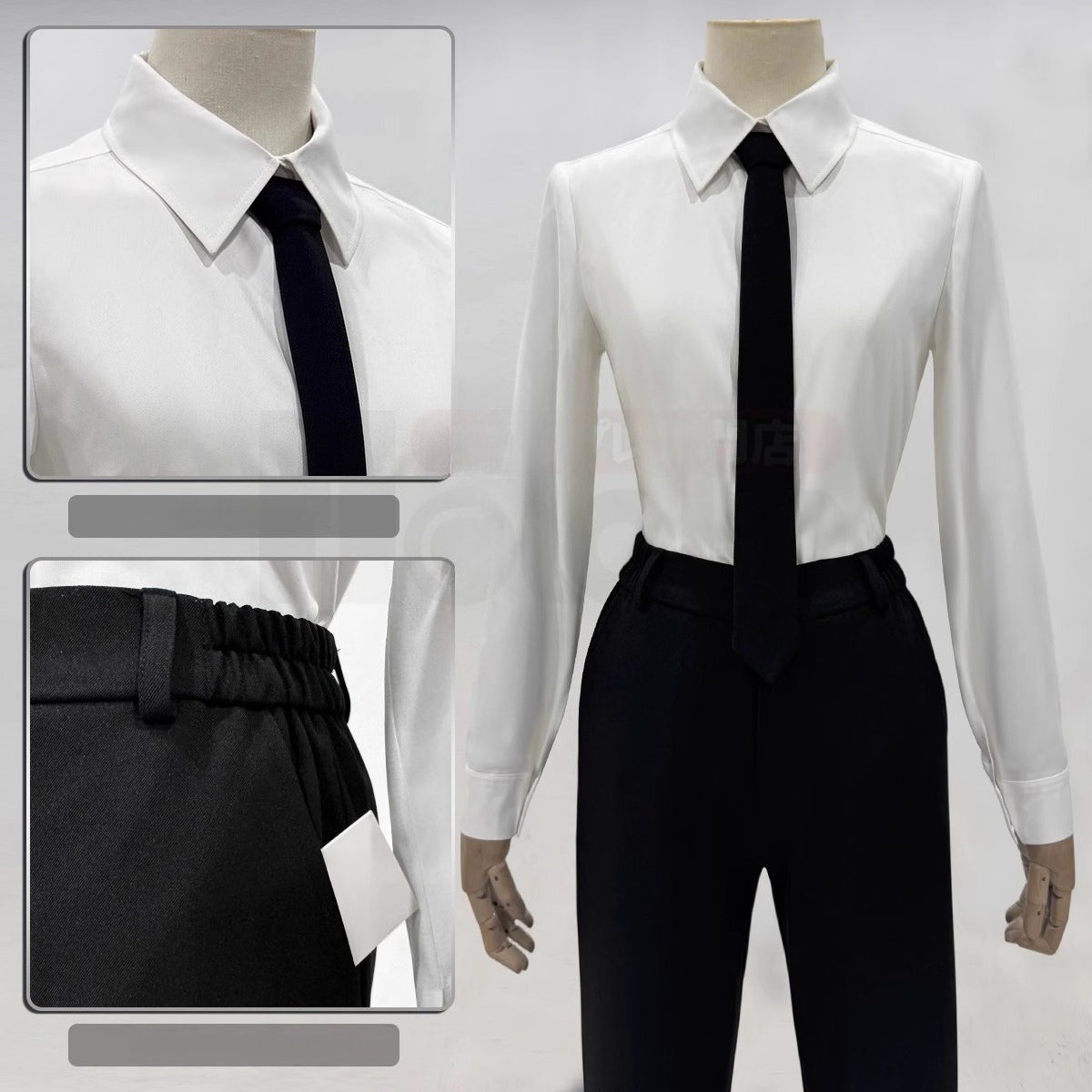 Chainsaw Man Himeno Cosplay Women's Black Suit Blazer with Twill Texture - Coscosmos