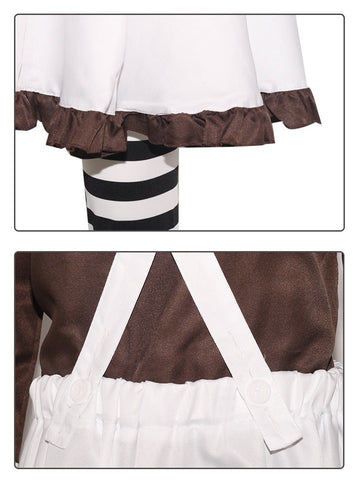 Charlie and the Chocolate Factory Cosplay Costume Chocolate Man Clown Series Halloween Performance Outfit for Men - Coscosmos