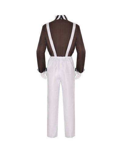 Charlie and the Chocolate Factory Cosplay Costume Chocolate Man Clown Series Halloween Performance Outfit for Men - Coscosmos