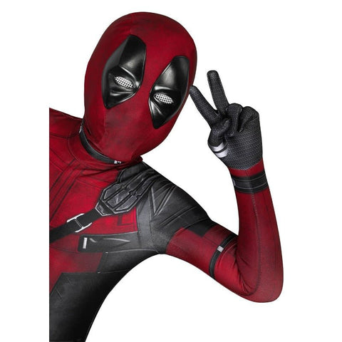 Children Deadpool Kidspool Cosplay Costume Jumpsuit Mask Deadpool & Wolverine Wade Wilson Halloween Party Apparel Gifts In Stock - Coscosmos