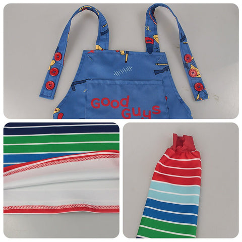 Chucky Children's Costume Set Overalls Cosplay Stage Performance Costume - Coscosmos