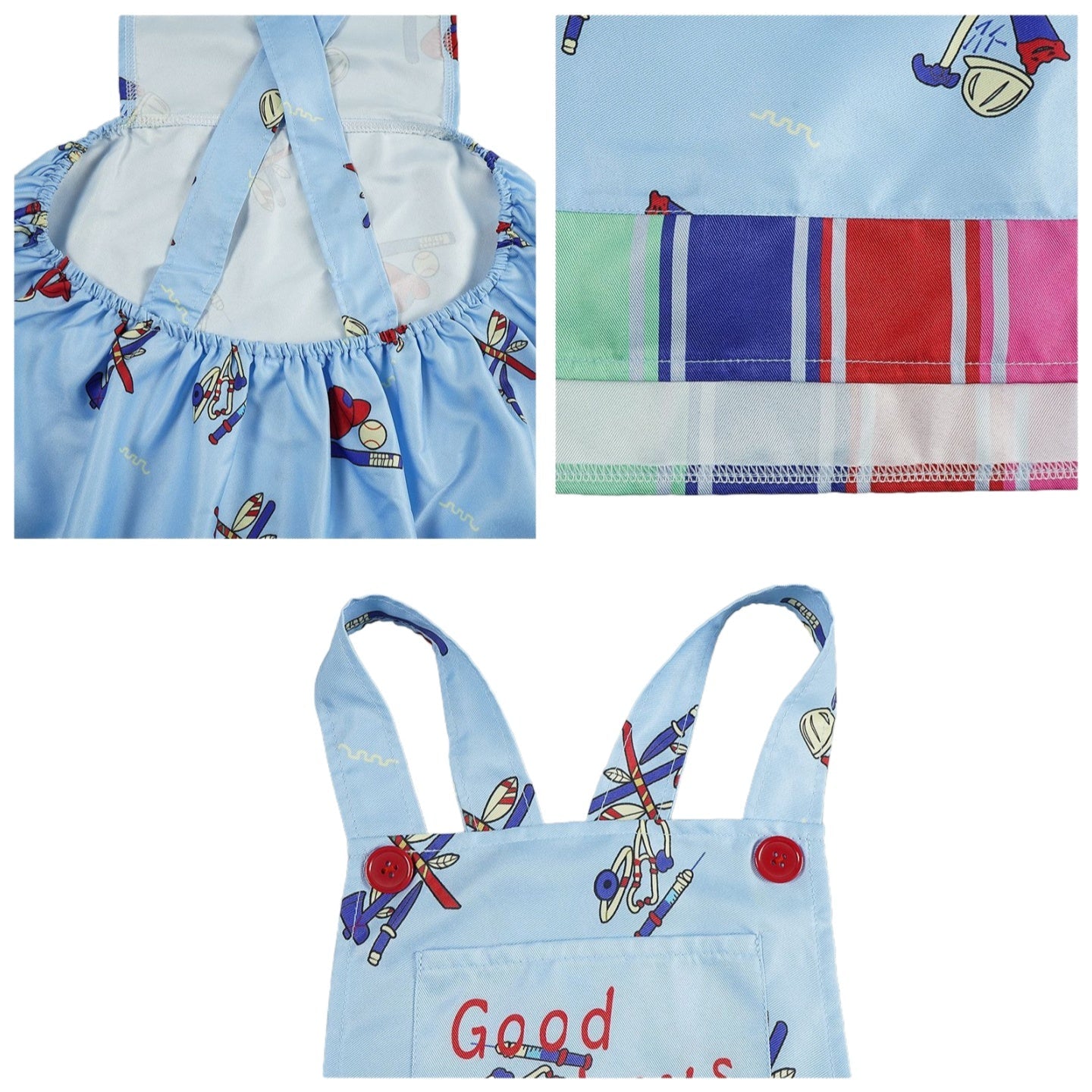 Chucky Children's Costume Set Overalls Cosplay Stage Performance Costume - Coscosmos