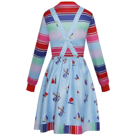 Chucky Children's Costume Set Overalls Cosplay Stage Performance Costume - Coscosmos