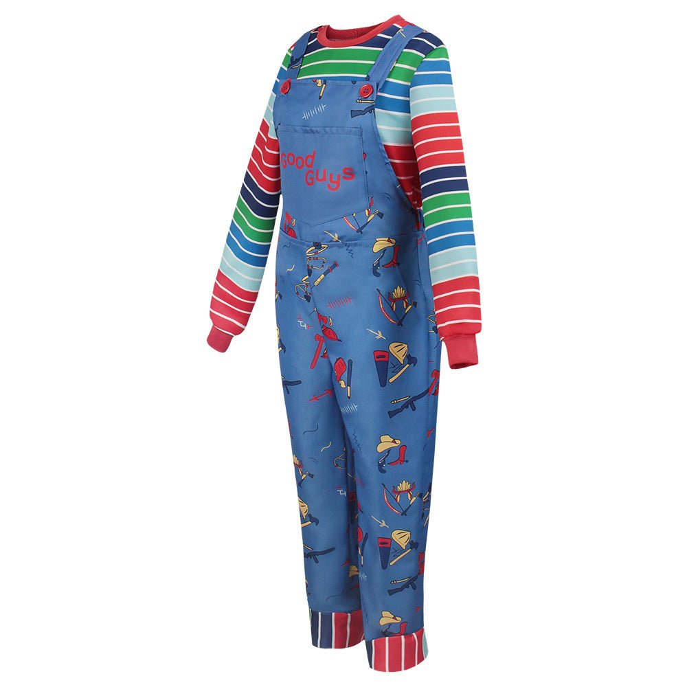 Chucky Children's Costume Set Overalls Cosplay Stage Performance Costume - Coscosmos