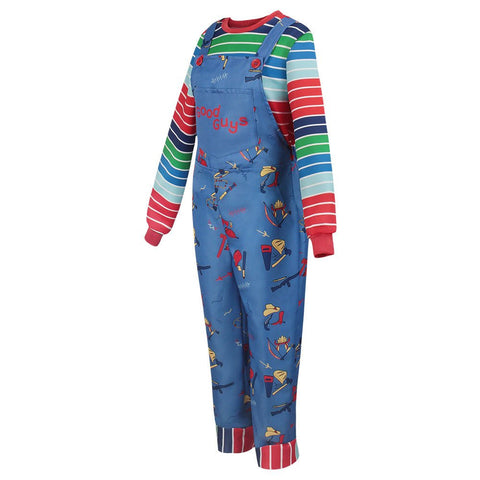 Chucky Children's Costume Set Overalls Cosplay Stage Performance Costume - Coscosmos