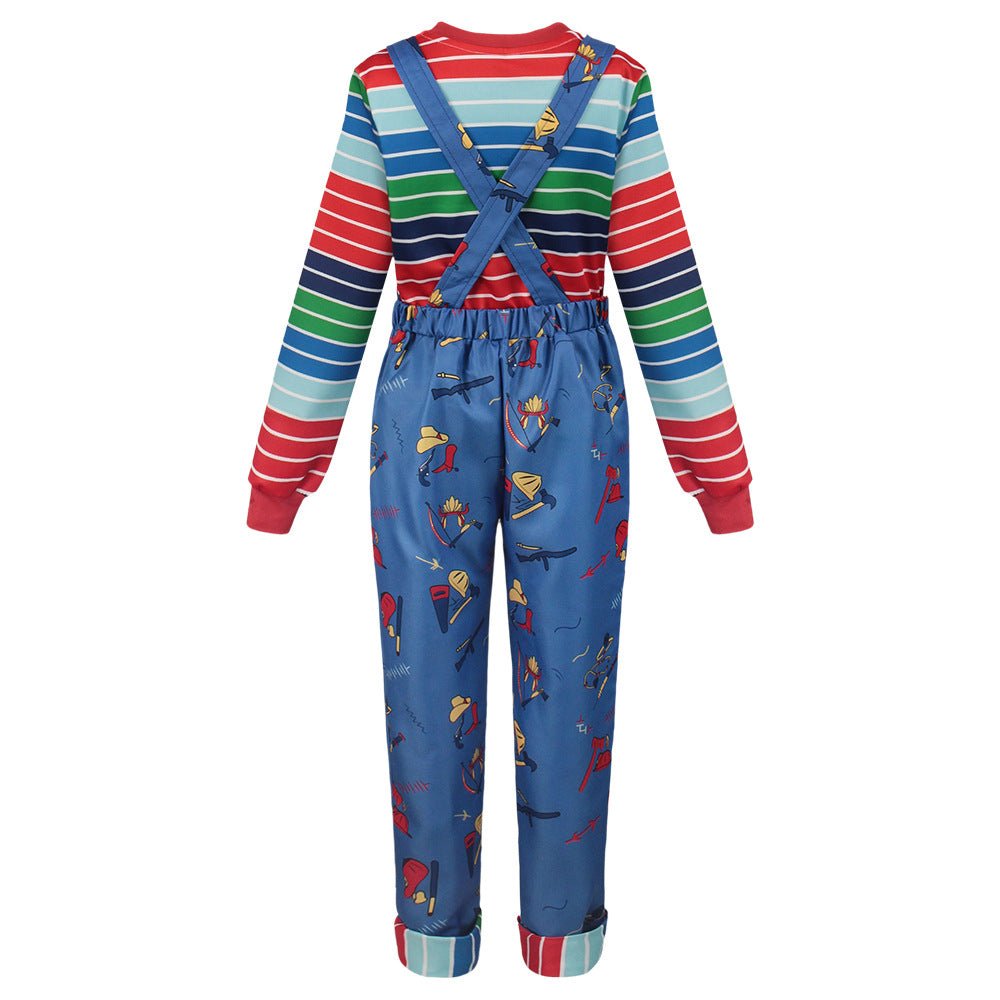 Chucky Children's Costume Set Overalls Cosplay Stage Performance Costume - Coscosmos