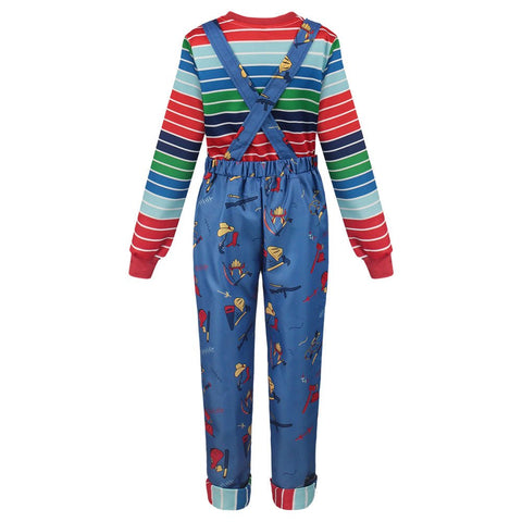 Chucky Children's Costume Set Overalls Cosplay Stage Performance Costume - Coscosmos