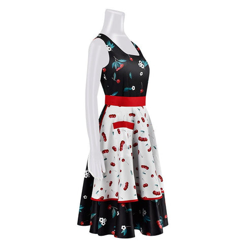 Chucky Season 2 Tiffany Dress Cosplay Costume Halloween Floral Apron Set - Coscosmos