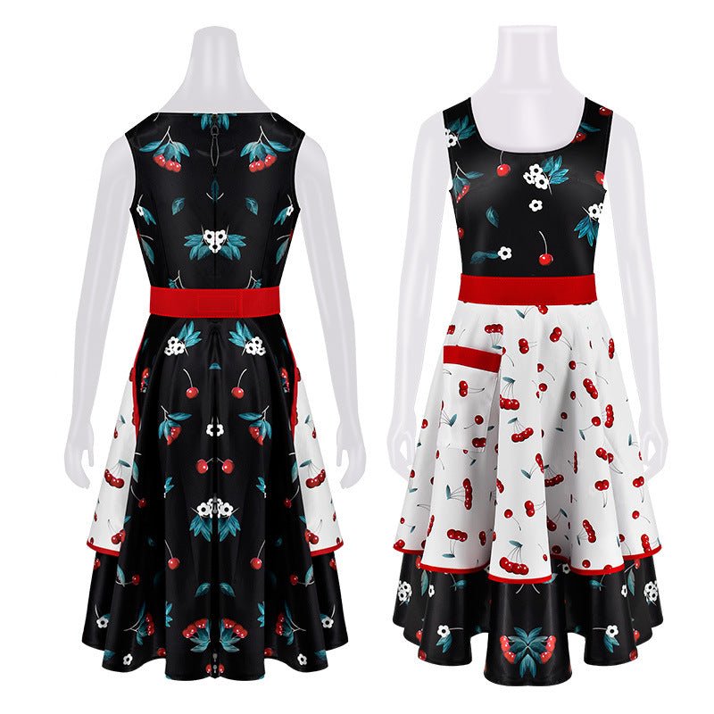 Chucky Season 2 Tiffany Dress Cosplay Costume Halloween Floral Apron Set - Coscosmos