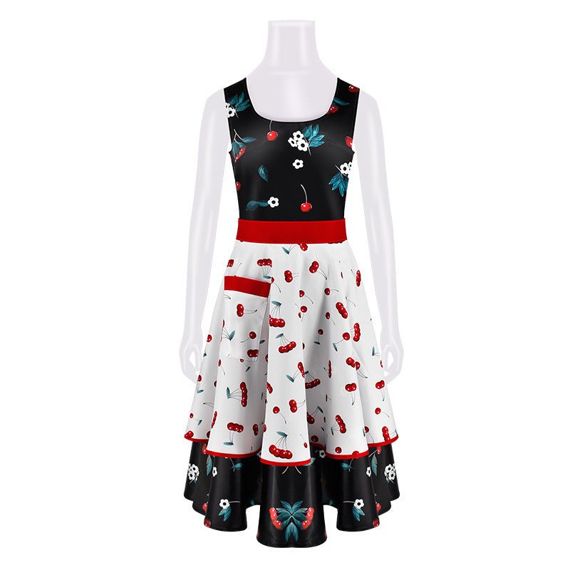 Chucky Season 2 Tiffany Dress Cosplay Costume Halloween Floral Apron Set - Coscosmos