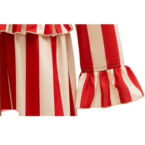 Clown Costume Halloween Children's Outfit Girl Clown Jumpsuit Versatile Clown Horror Movie Cosplay Set - Coscosmos