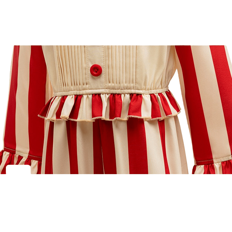 Clown Costume Halloween Children's Outfit Girl Clown Jumpsuit Versatile Clown Horror Movie Cosplay Set - Coscosmos