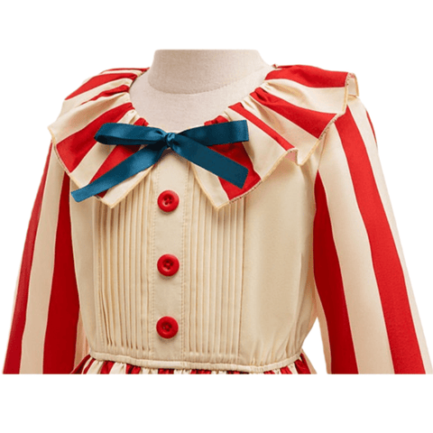 Clown Costume Halloween Children's Outfit Girl Clown Jumpsuit Versatile Clown Horror Movie Cosplay Set - Coscosmos