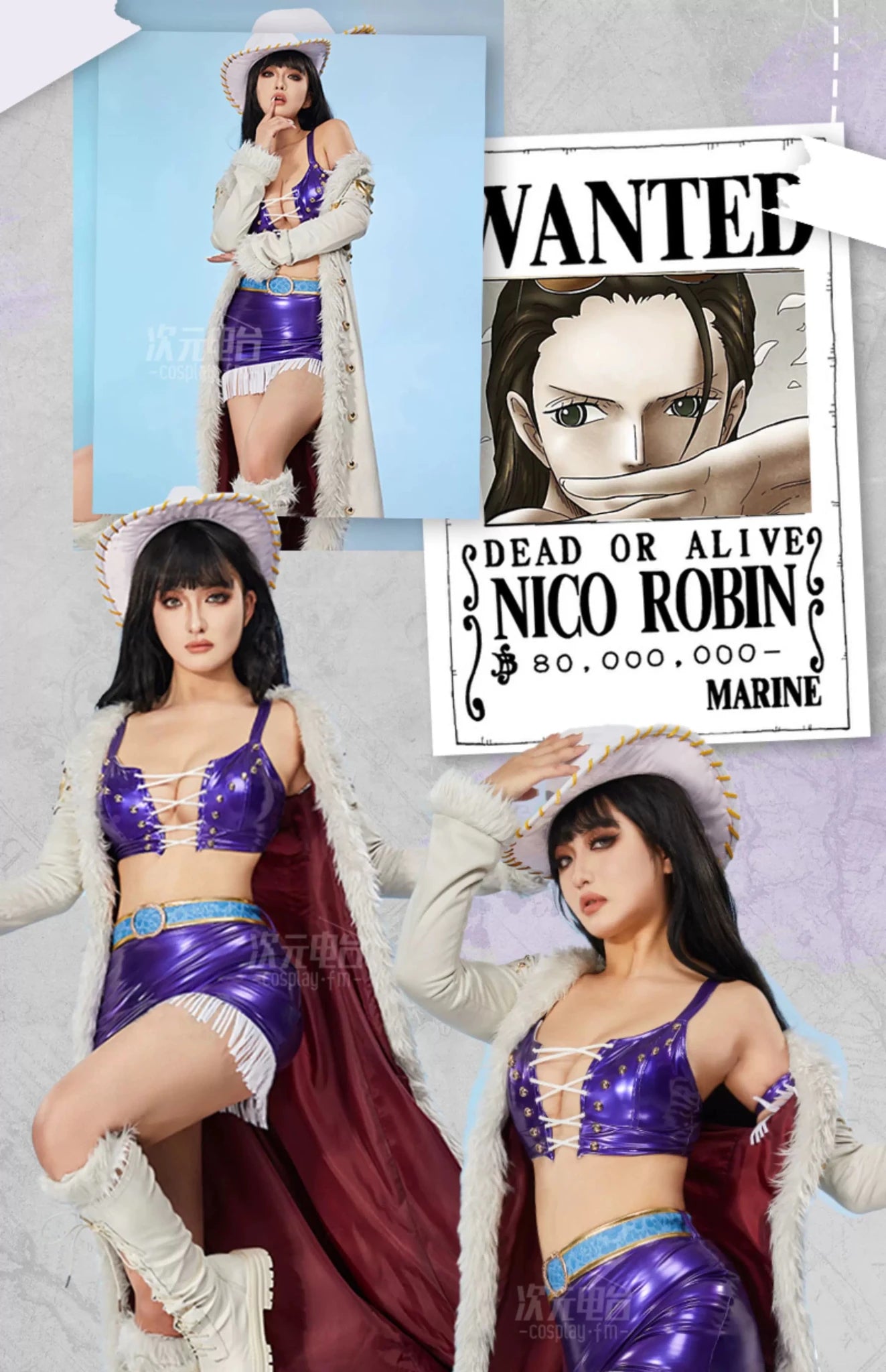 次元电台 海贼王cos服 妮可罗宾手办同人cosplay女装游戏动漫全套 - Coscosmos