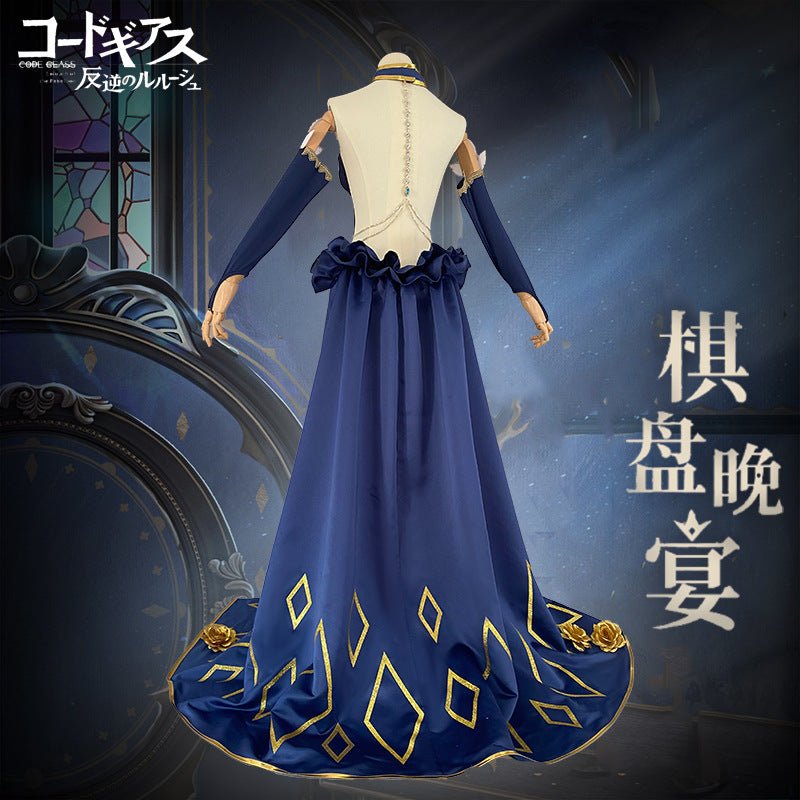 Code Geass C.C. Chess Banquet Cosplay Costume Full Set - Coscosmos